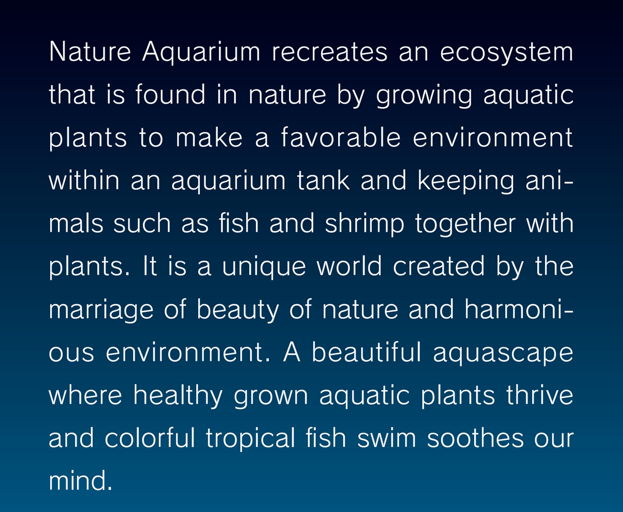 ADA - NATURE AQUARIUM
