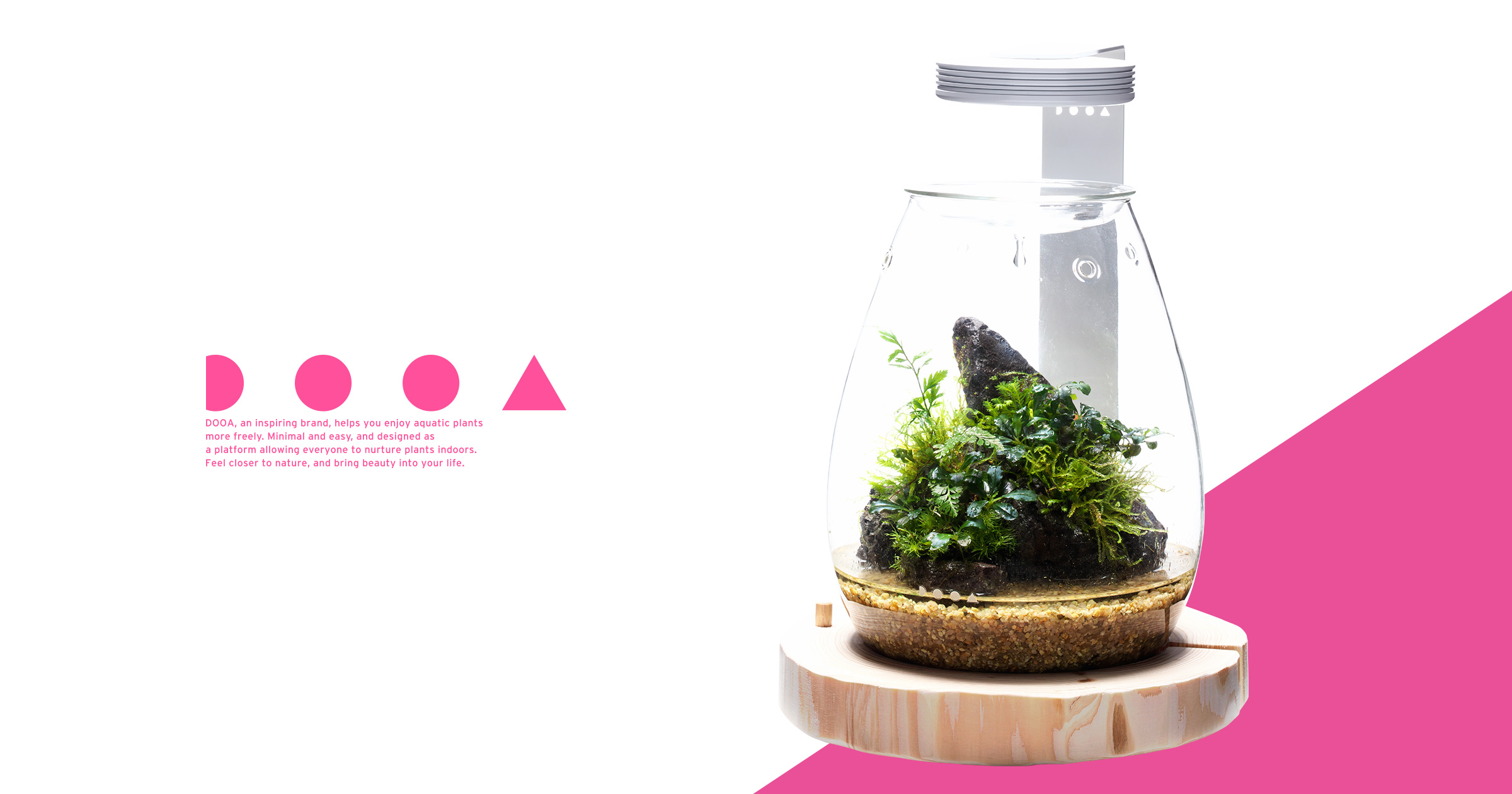 DOOA GLASS POT SHIZUKU ‘Bring the Healing Power of Forest into A New Shape’