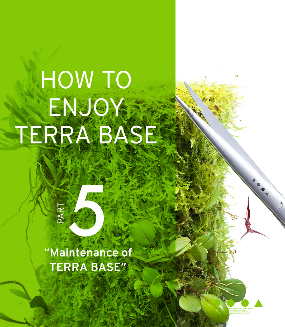 HOW TO ENJOY TERRA BASE “Maintenance of TERRA BASE”